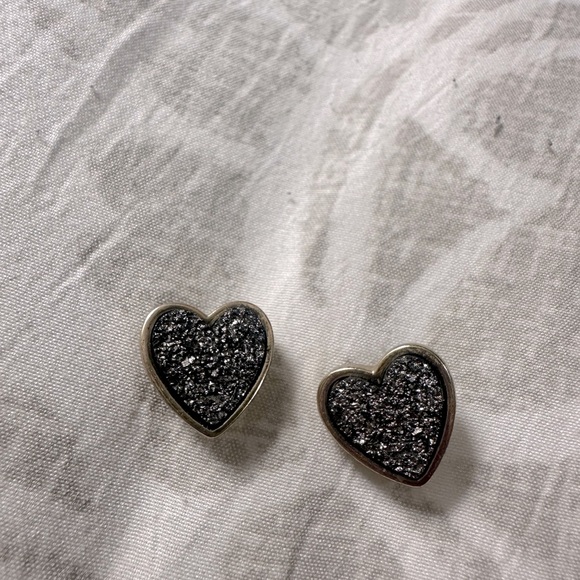 Earrings wore them once for an event. Heart shaped and diamond shape. - Picture 2 of 3